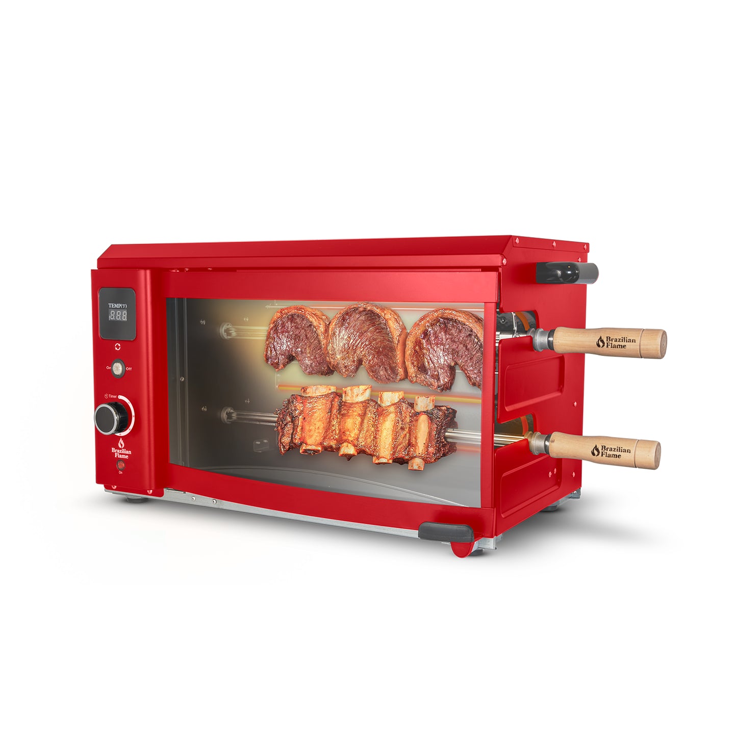 Brazilian Flame Rotisserie Electric Oven w/2-Skewers - Churrasco® Series