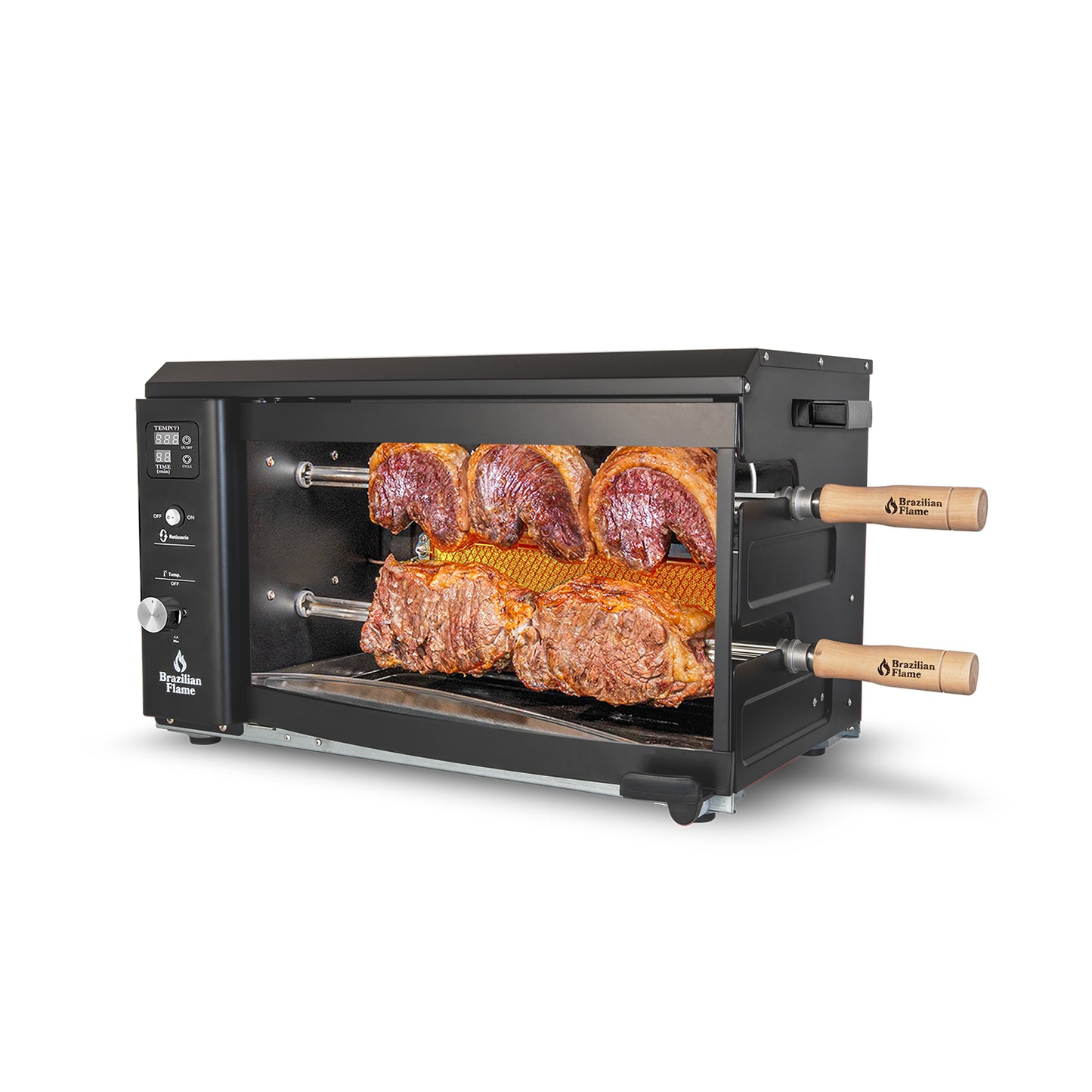 Brazilian Flame Rotisserie Gas Grill w/2-Skewers - Churrasco® Series