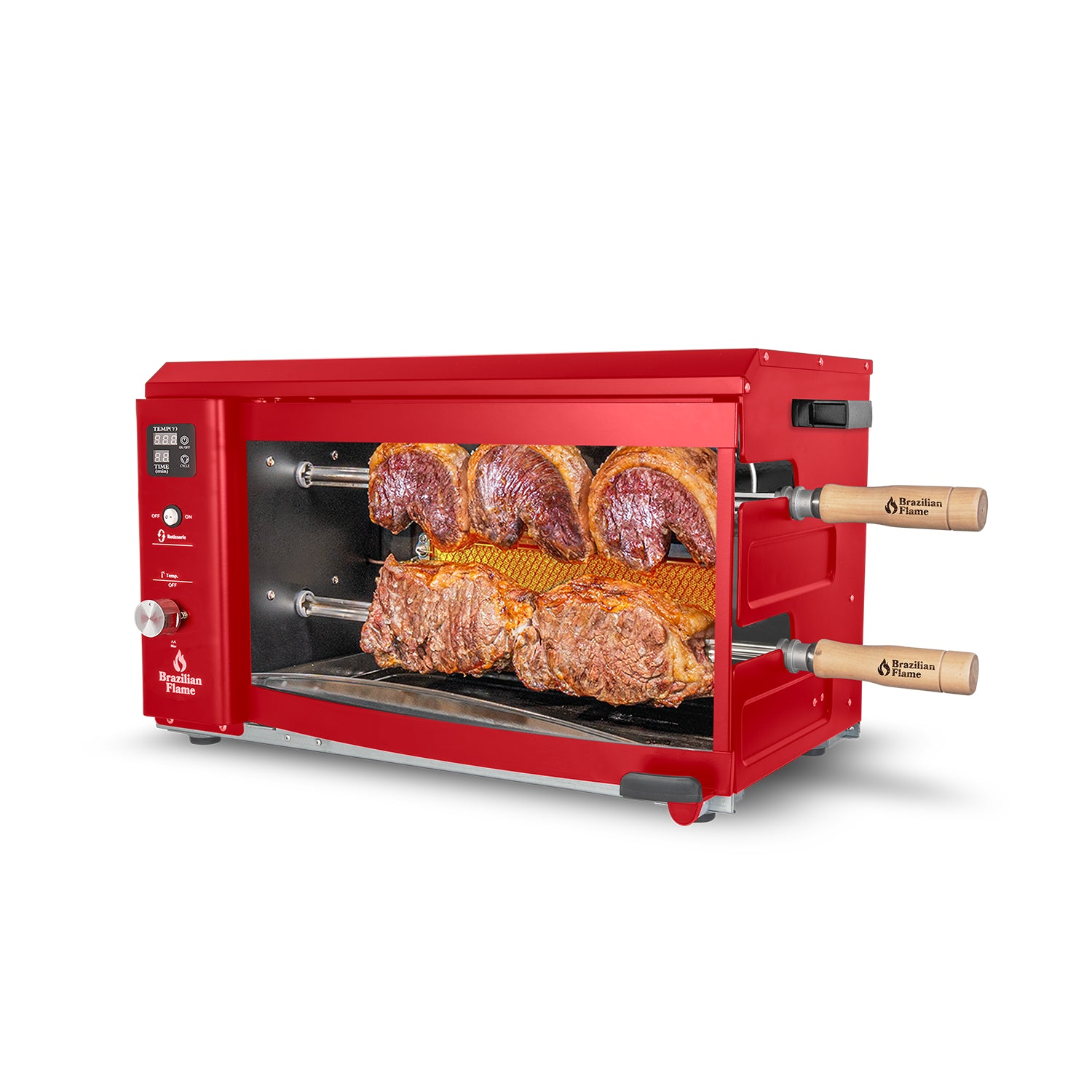 Brazilian Flame Churrasco Gas Rotisserie Oven Grill Roaster with Auto Rotating Skewers for Rotisserie Chicken Brazilian Style BBQ and Churrasco Sha