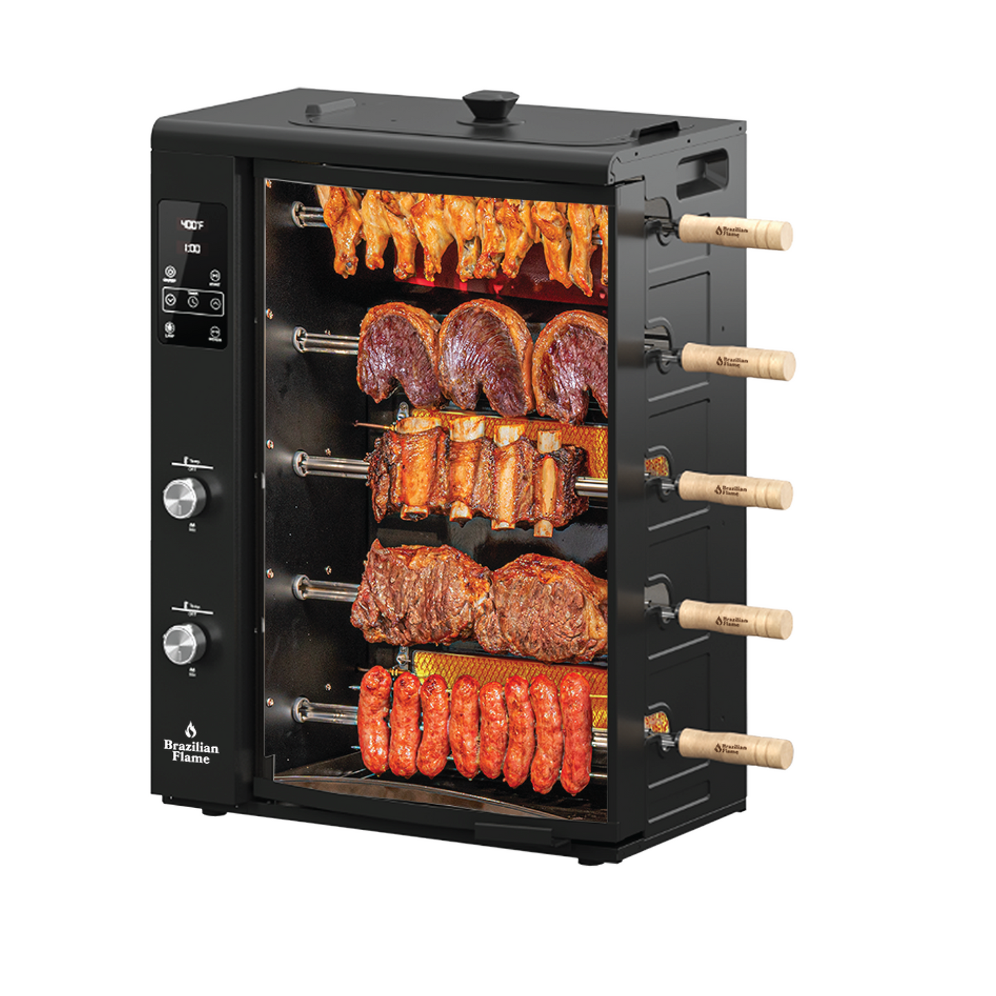 PRE-ORDER ONLY - FOGO SERIES Rotisserie Gas Grill w/5-Skewers by Brazilian Flameยฎ