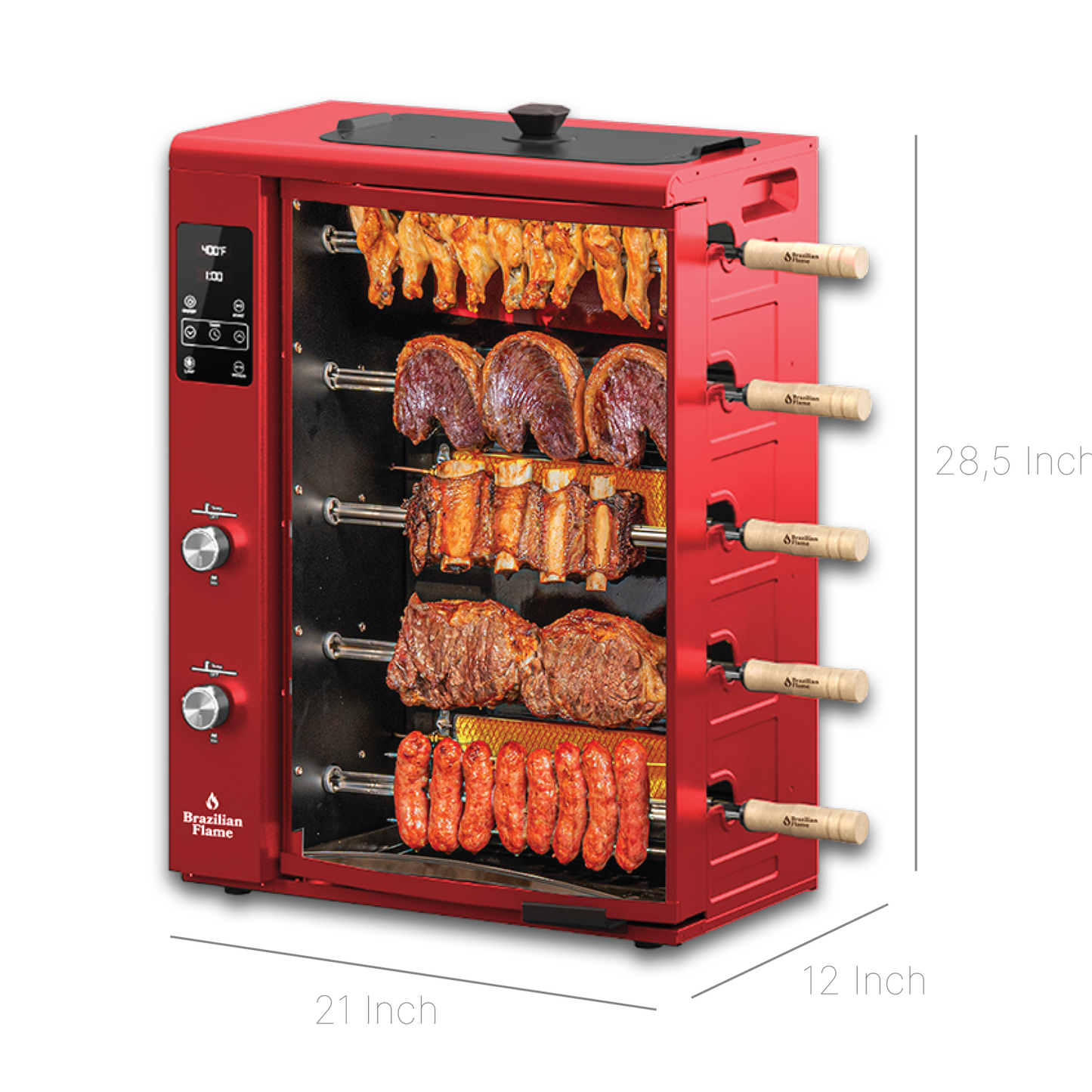 PRE-ORDER ONLY - FOGO SERIES Rotisserie Gas Grill w/5-Skewers by Brazilian Flameยฎ