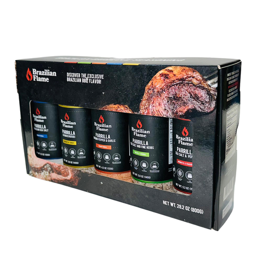 Brazilian Flame Parrilla Seasoning - Set of 5 Small Bottles
