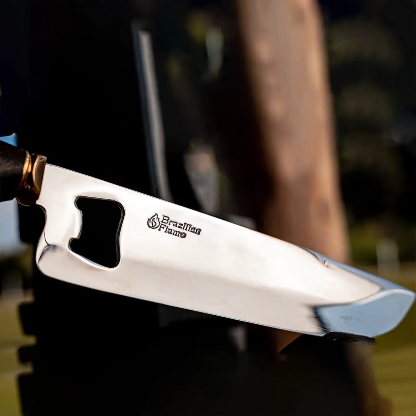 Brazilian Flame Chef's Knife - Bottle Opener