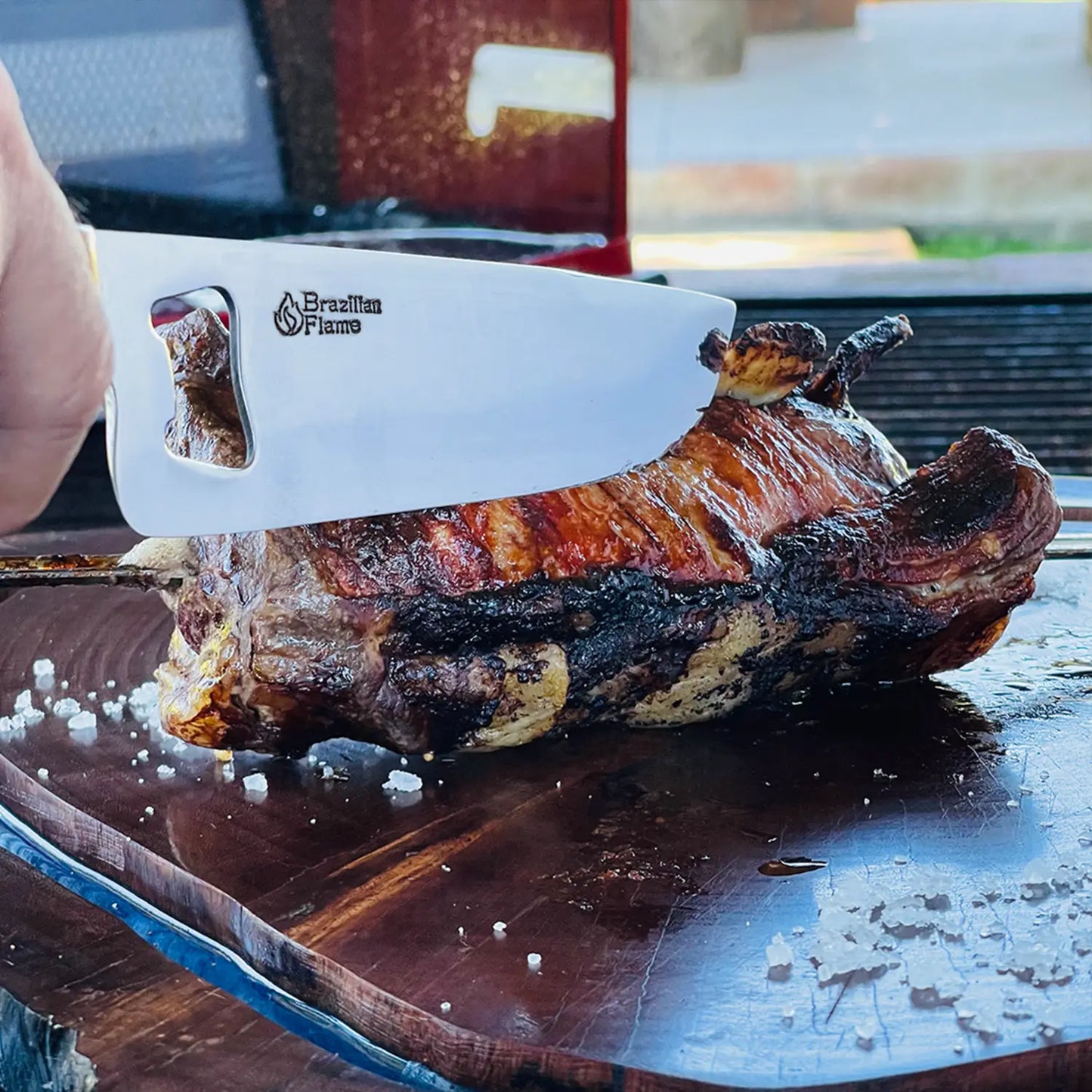 Brazilian Flame Chef's Knife - Bottle Opener