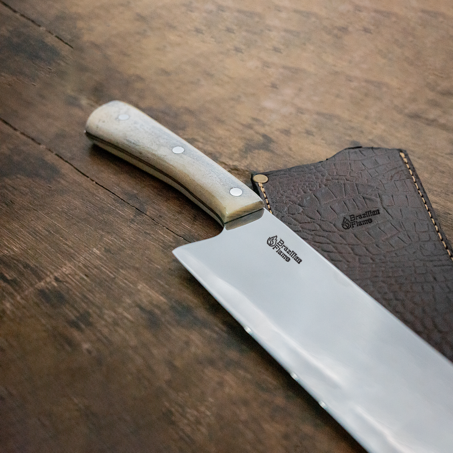 Brazilian Flame Brutus Bone Handle