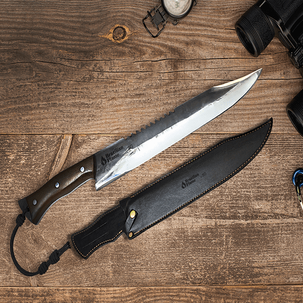 Brazilian Flame Hunting Knife - Bison