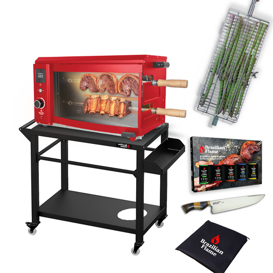 6 ITENS - $200 OFF BLACK FRIDAY SPECIAL PROMOTION - ROTISSERIE "ELECTRIC ROTISSERIE GRILL 2 SKEWERS" + ACCESSORIES COMBO