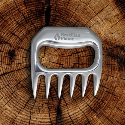 Brazilian Flame Meat Shredder Claw - Bear, 6 Long Teeth Fork