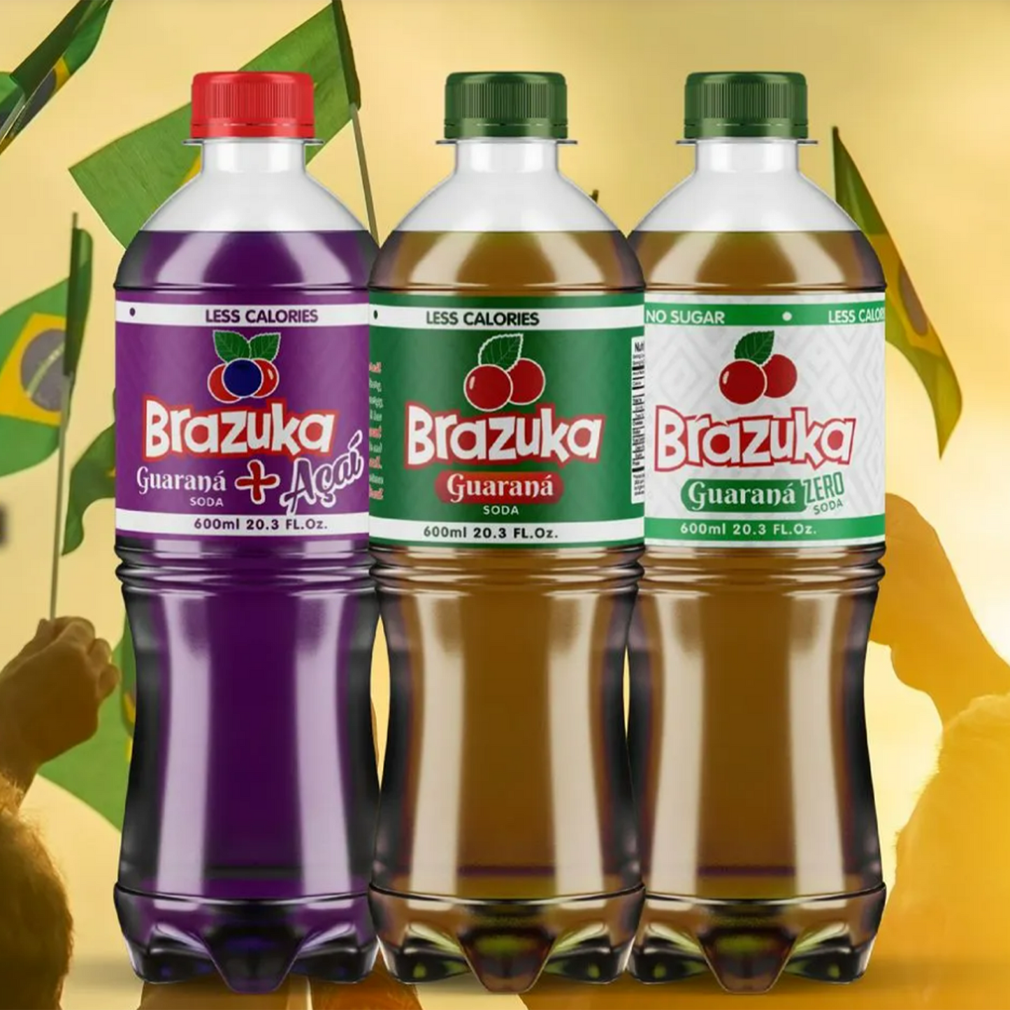 Brazuka Guaraná Premium Soft Drink Collection - A Taste from Brazil (PACK OF 12)
