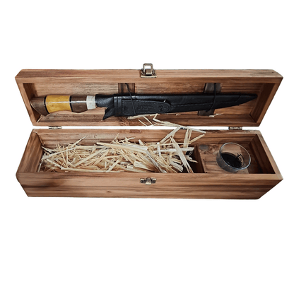 Brazilian Flame Set of Knive and Drink - Random Color Handle