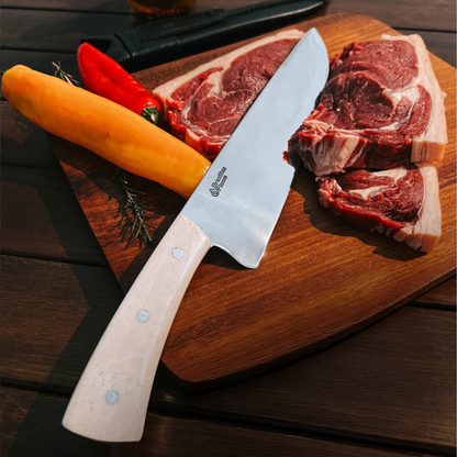 Brazilian Flame Chef's Knife - Picanha Bone Handle