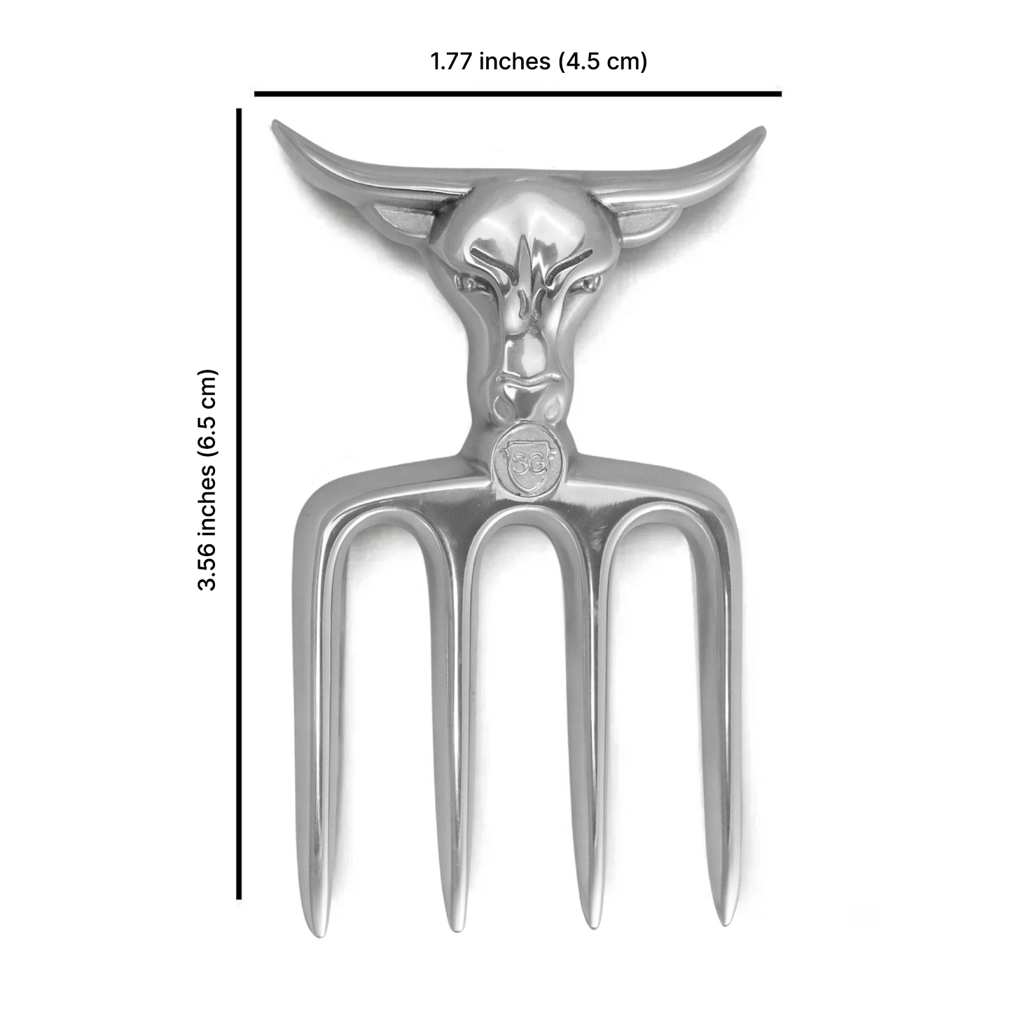 Brazilian Flame Aluminum Bad Bull Fork 4 Teeth with 12 Pieces Aluminum Picks