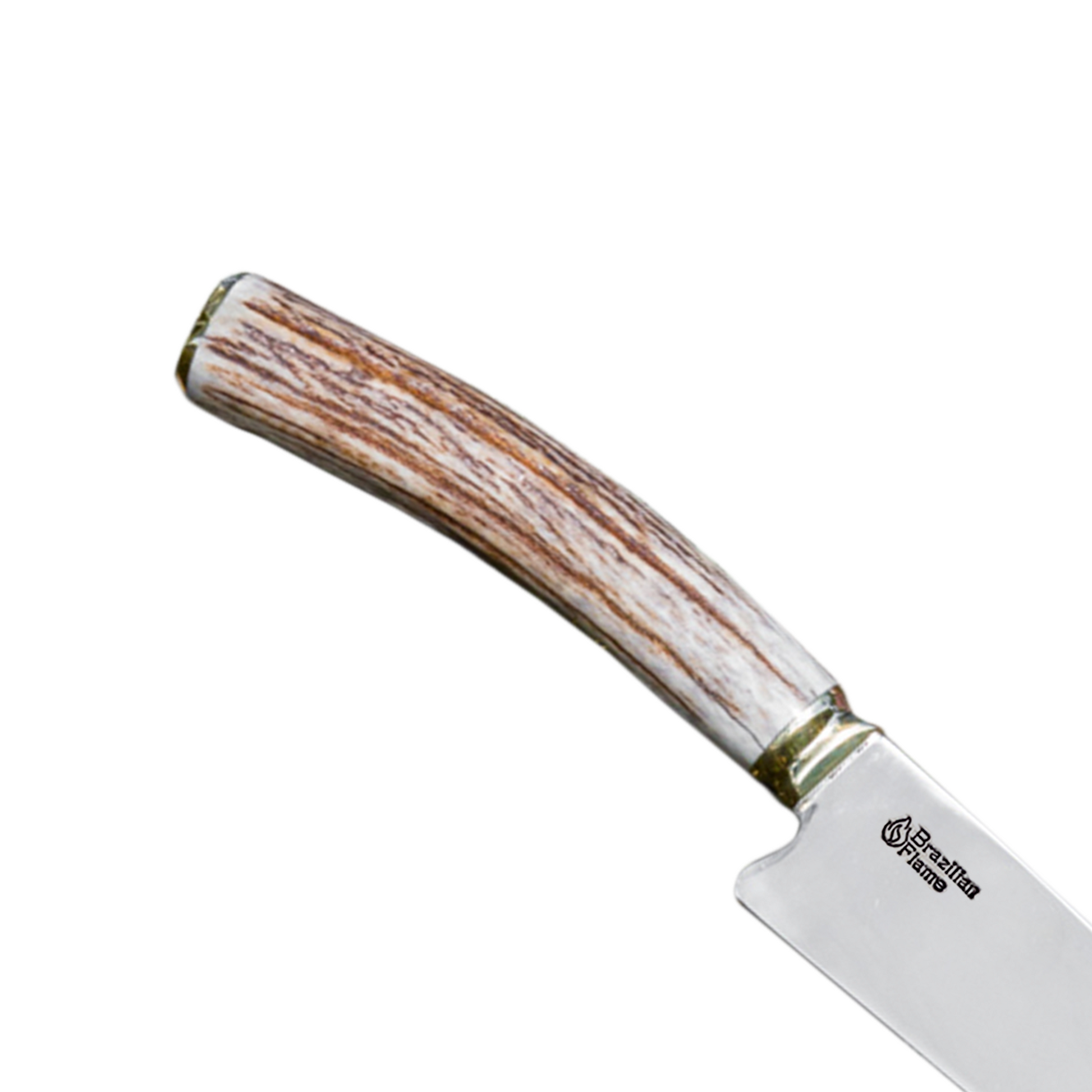 Brazilian Flame Chef's Knife - Deer Horn Brazilian Flame Chef's Knife - Deer Horn