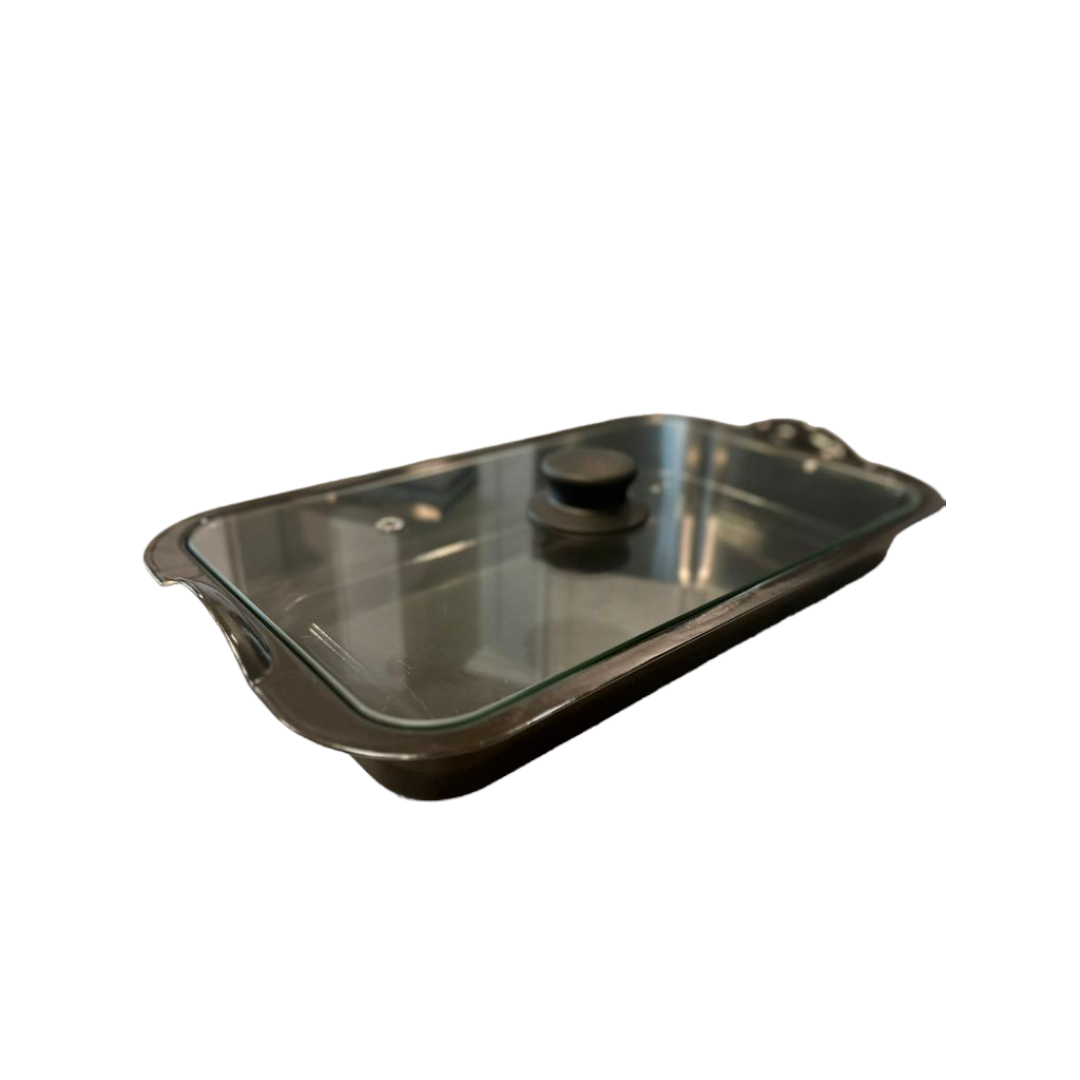 Brazilian Flame Upper Tray and Glass Cover Set