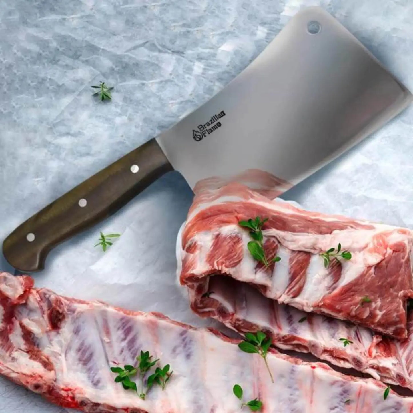 Brazilian Flame Chef's Cleaver - Butcher