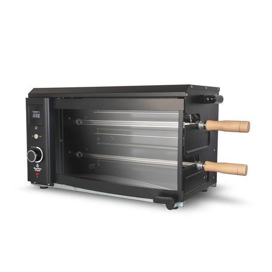 Brazilian Flame Rotisserie Electric Oven w/2-Skewers RED - Churrasco® Series
