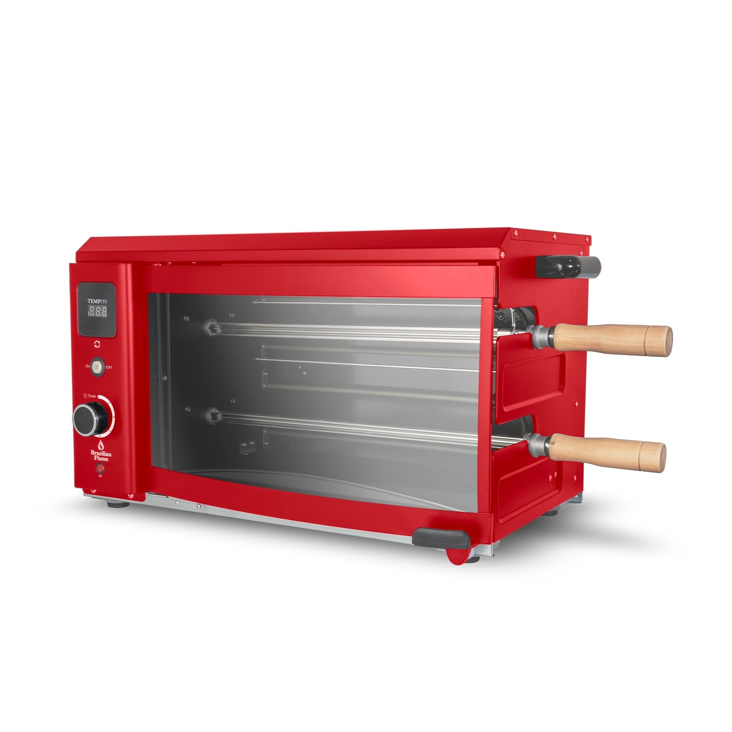 Brazilian Flame Churrasco Rotisserie Electric Oven w 2 Skewers